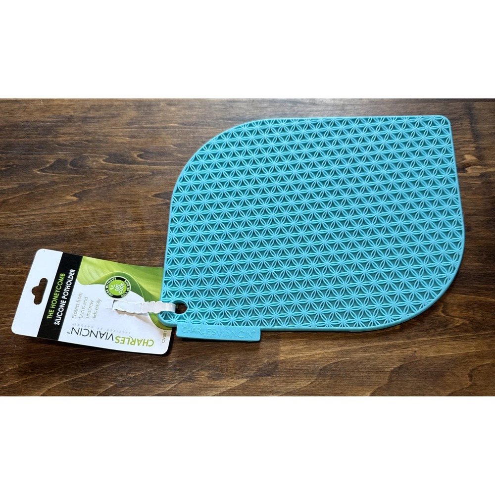 Charles Viancin 8" silicone Pot Holder - New Aqua
